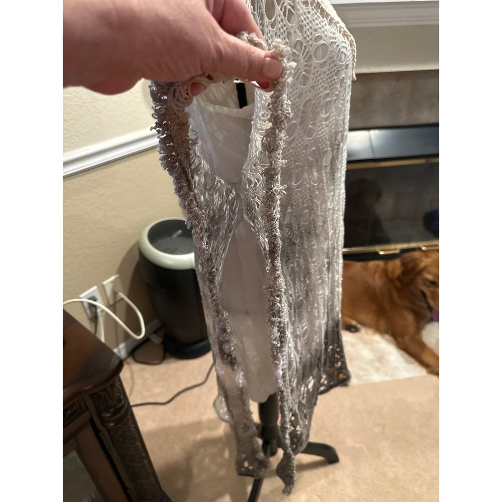 Women’s Angela Mara Mini Boho Dress. Size Medium - Picture 4 of 5